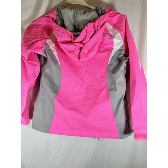The North Face Pink Rain Jacket Girls M 10/12 Lightweight Hooded Waterproof - Picture 6 of 9